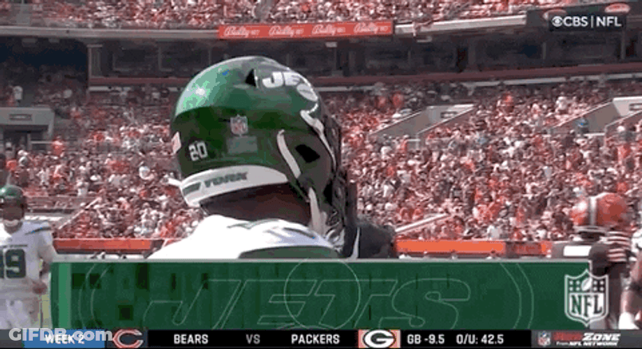 Breece Hall Touchdown Proud Teammates GIF