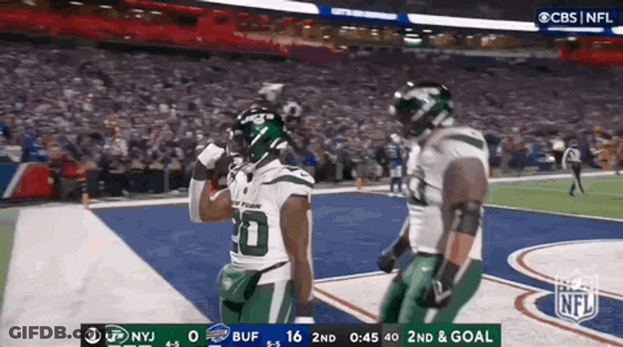 Breece Hall Touchdown Vision And Patience GIF