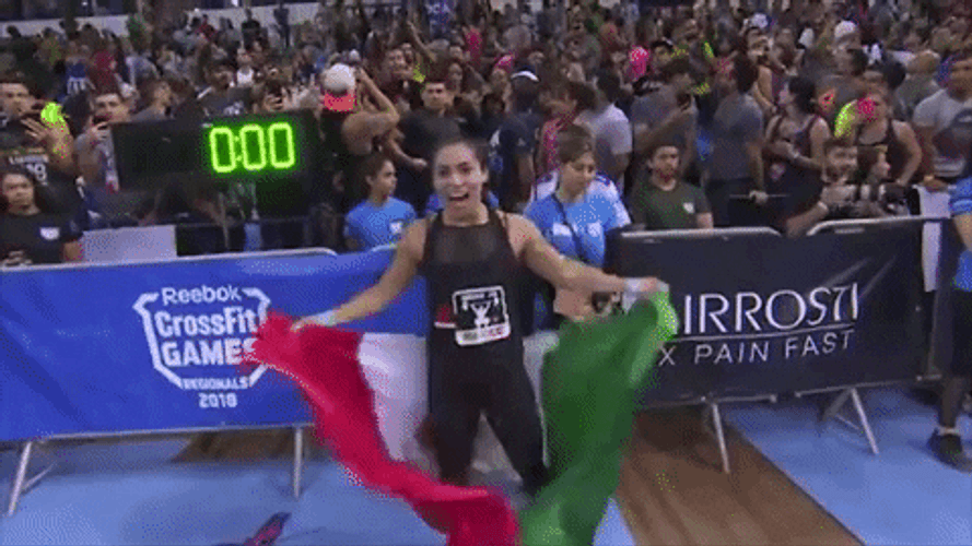 Brenda Holding Mexico Flag GIF