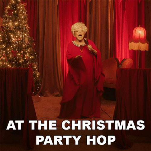 Brenda Lee At The Christmas Party Hop GIF
