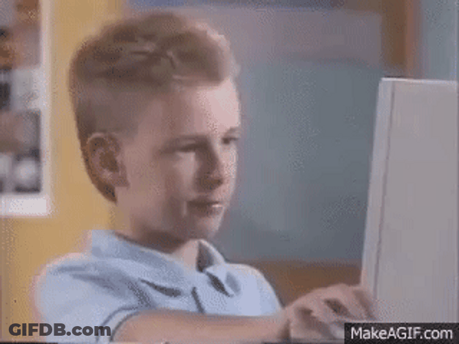 Brent Rambo Using Computer Thumbs Up GIF