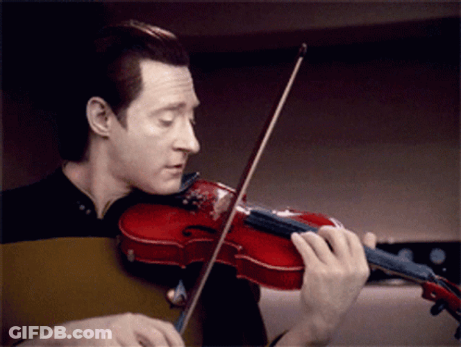 Brent Spiner Violin GIF