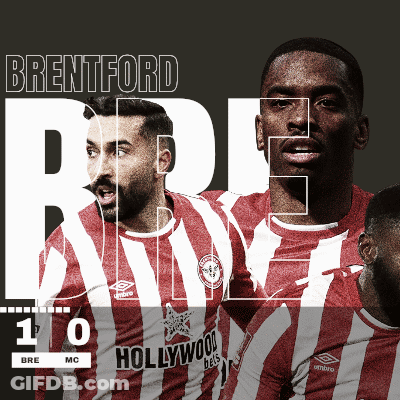 Brentford Number 10 Soccer Player GIF
