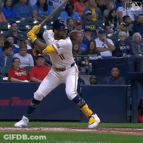 Brewers Chourio Bat Hit GIF