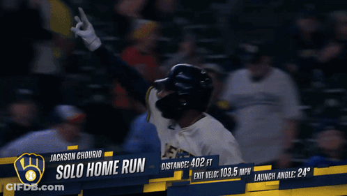Brewers Player Running Toward Duarte GIF