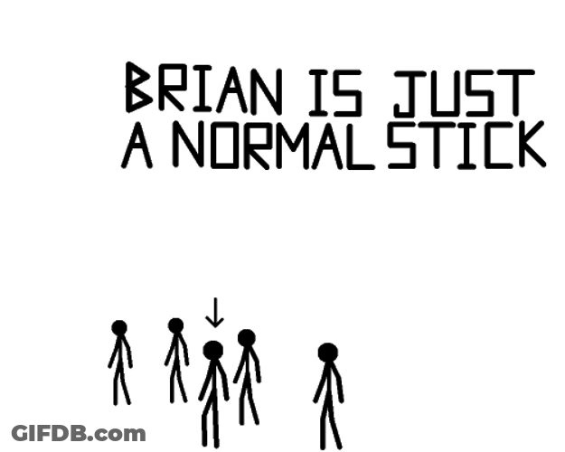 Brian Becomes A Stickman Hero GIF