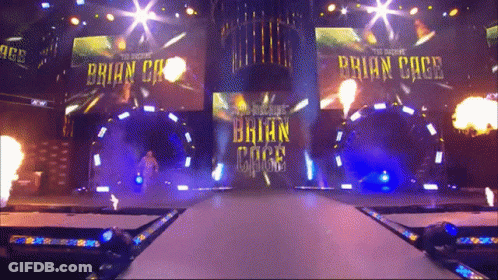 Brian Cage Introduced On Stage GIF