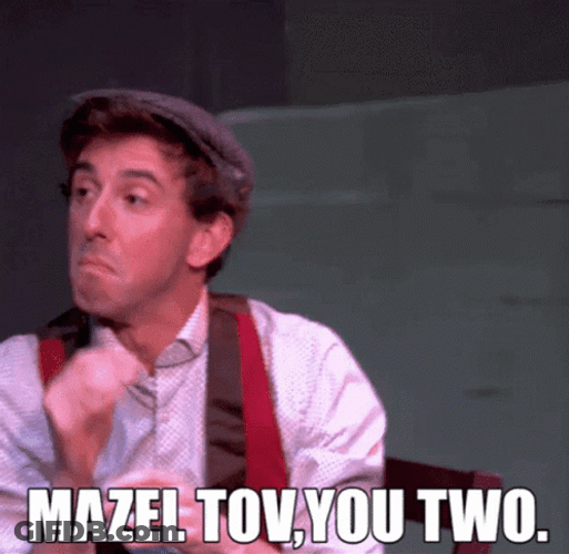 Brian Rosenthal Funny Mazel Tov You Two GIF
