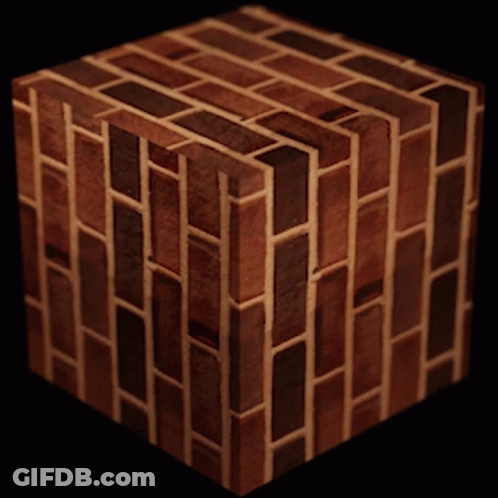 Brick Cube GIF