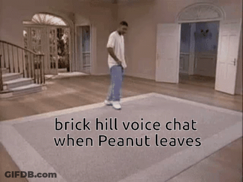 Brick Hill Voice Chat When Peanut Leaves GIF