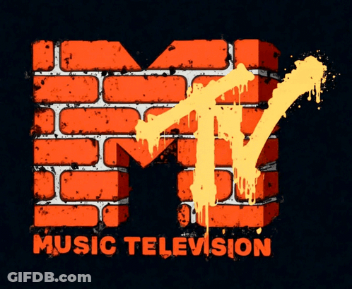 Brick Wall With MTV Logo GIF