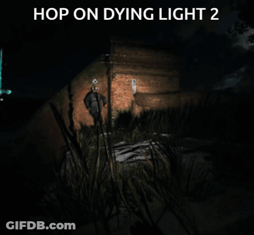 Brick Wall With Words Hop On Dying Light 2 GIF