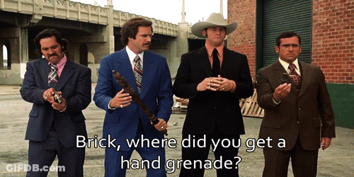 Brick Where Did You Get A Hand Grenade Group Of Men GIF