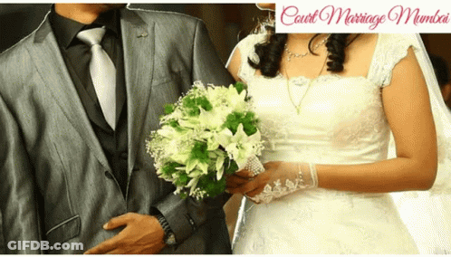 Bride And Groom Court Marriage Mumbai GIF