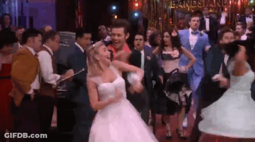 Bride And Groom Dancing At Wedding Reception GIF