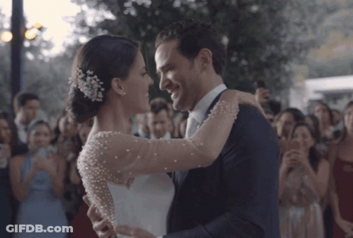 Bride And Groom Dancing GIF