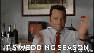 Bride And Groom Getting Married Under White Canopy GIF