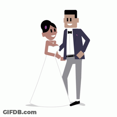 Bride And Groom Kissing On Beach View From Her Throne GIF