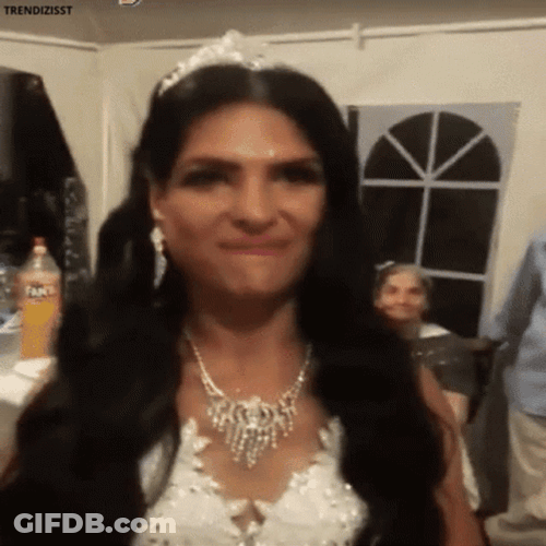 Bride Fist Pump No Teeth GIF