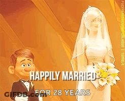 Bride Groom Walking Aisle Saying Ok I See Yall GIF