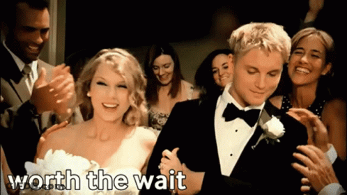 Bride Groom Walking Down Aisle Worth The Wait GIF