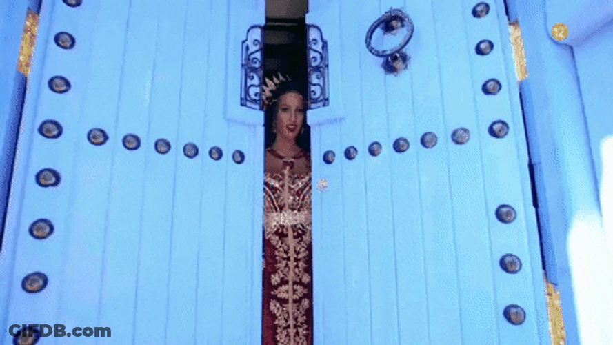 Bride Open Door GIF
