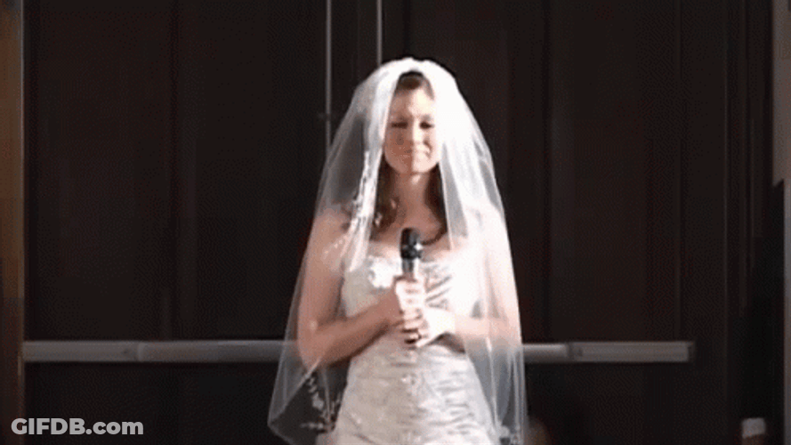 Bride Own Wedding Singer GIF