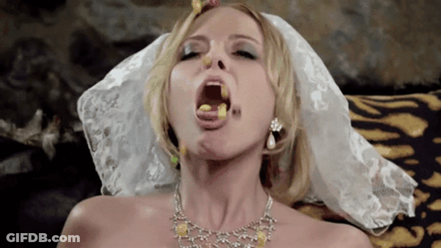 Bride Skittles Candy Shower GIF