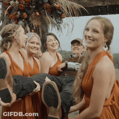 Bridesmaid Carried Ladies Man GIF