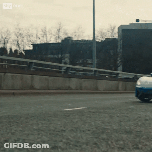 Bridge Car Crash GIF