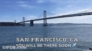 Bridge Over Water In San Francisco GIF