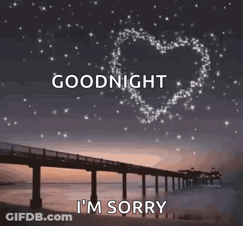 Bridge Over Water Saying Goodnight Sorry GIF