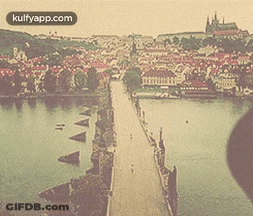 Bridge Over Water With Kulfyapp.com GIF