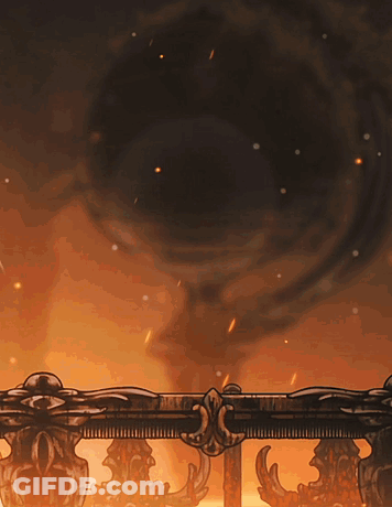 Bridge With Glowing Star Drawing GIF