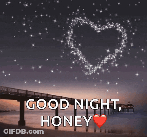 Bridge With Heart Of Stars Good Night Honey GIF