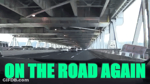 Bridge With On The Road Again GIF
