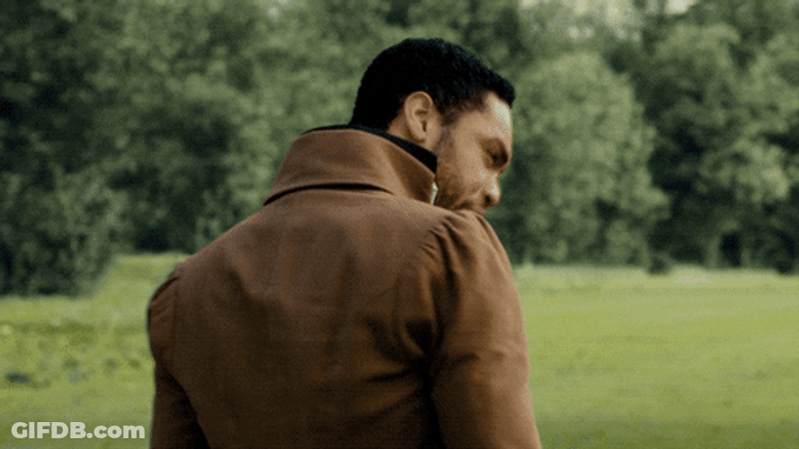 Bridgerton Duke Simon Basset Worried Angry GIF