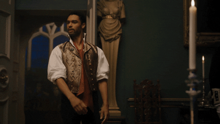 Bridgerton Simon Acting Up GIF