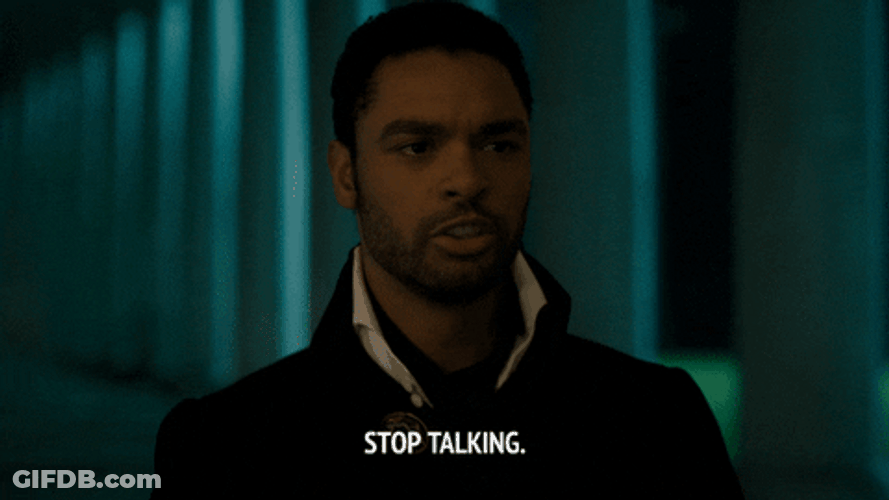 Bridgerton Simon Basset Angry Stop Talking GIF