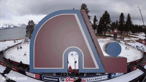 Bridgestone Ad On Ice Rink GIF