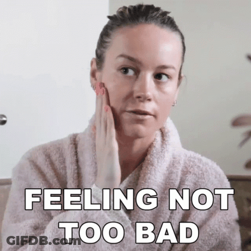 Brie Larson Feeling Not Too Bad GIF