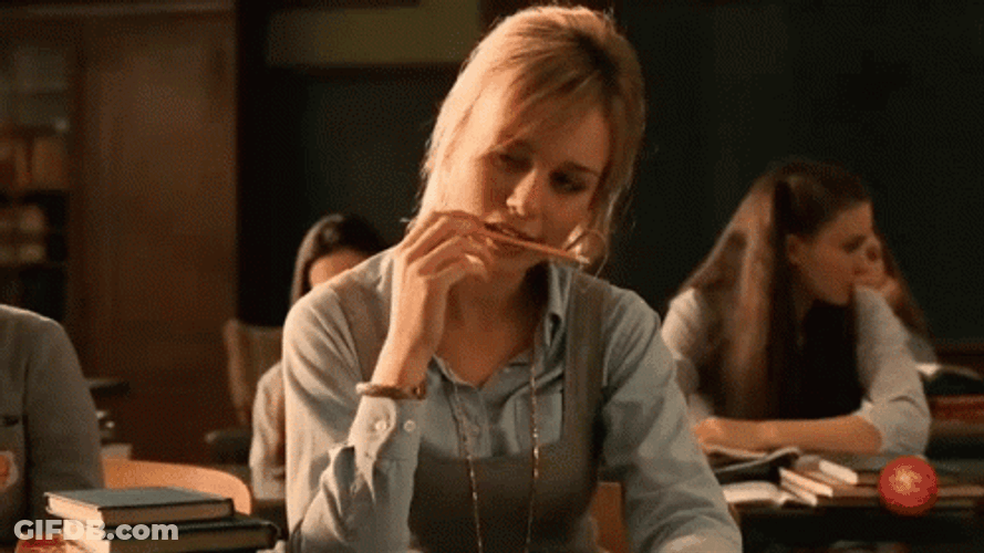 Brie Larson Pen Seduction GIF