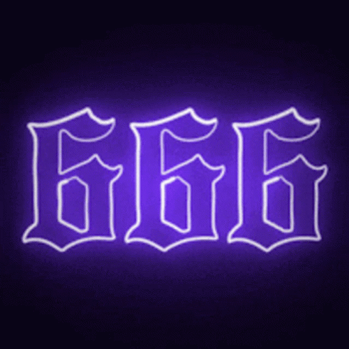 Bright Color Traces 666 GIF