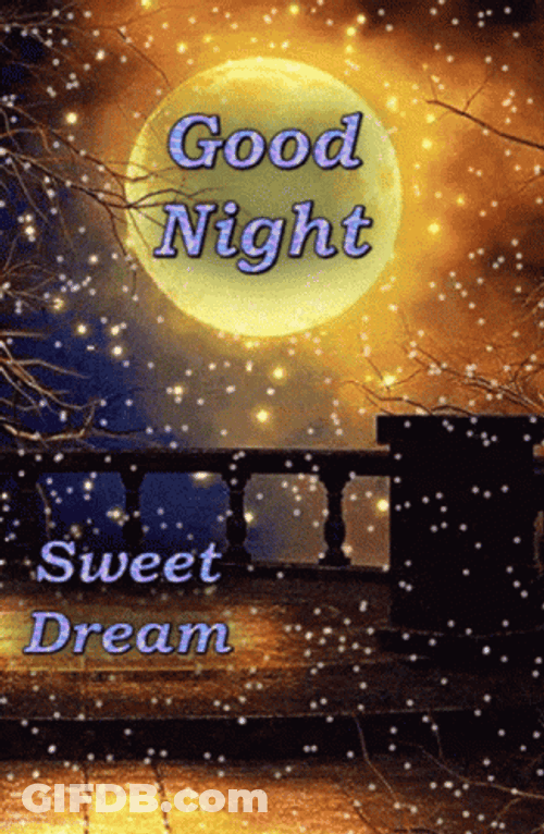 Bright Full Moon Buona Notte GIF