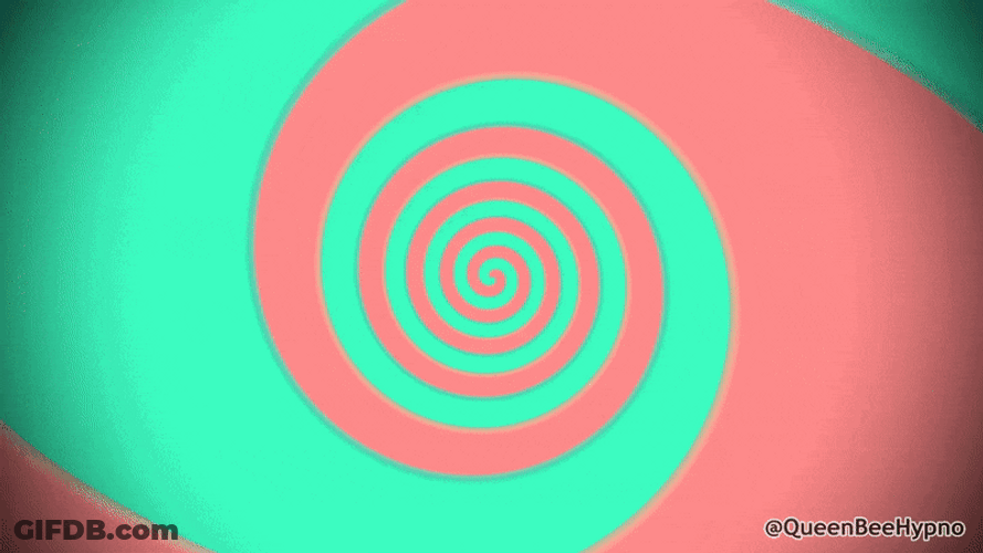 Bright Pink And Green Spiral Loop GIF