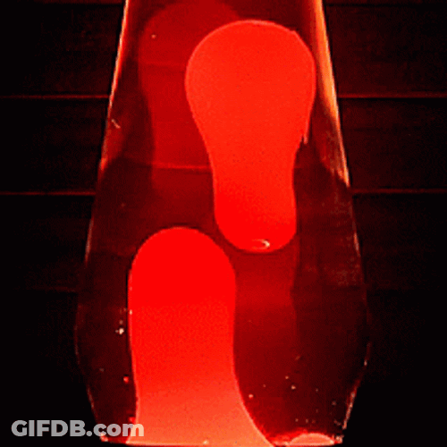 Bright Red Lava Lamp GIF