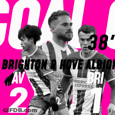 Brighton And Hove Albion Soccer Players Poster GIF