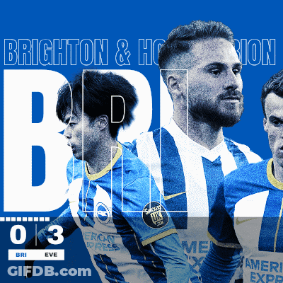 Brighton And Hoxton Ad Three Soccer Players On Blue GIF