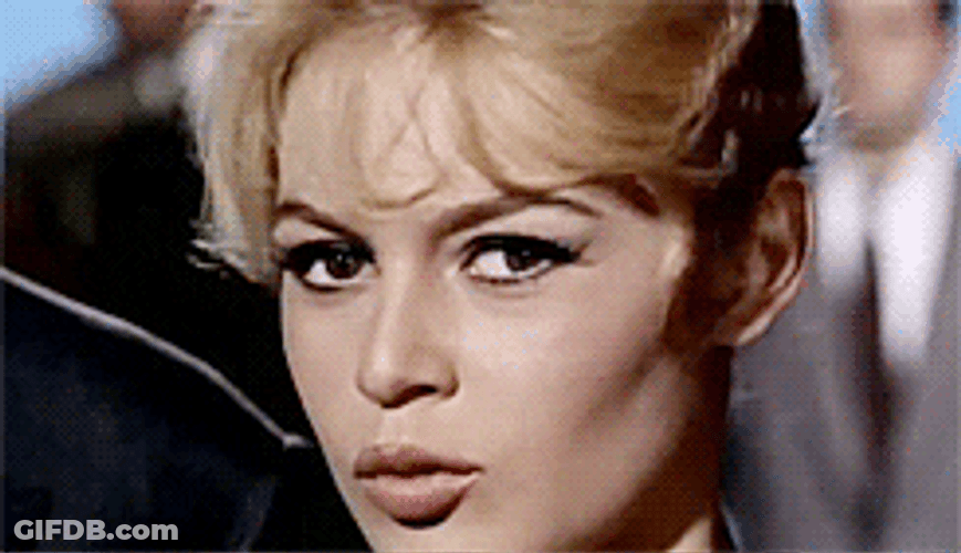 Brigitte Bardot Flirty Eye Wink GIF