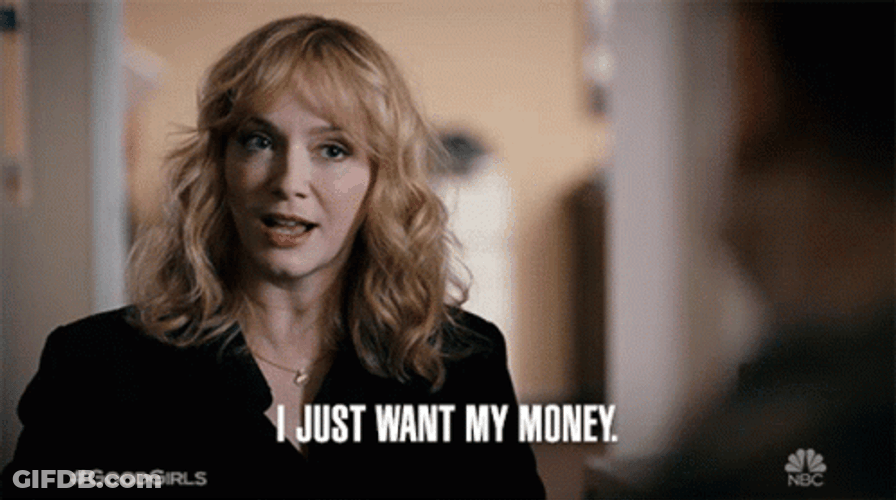 Bring Me My Money Good Girls GIF